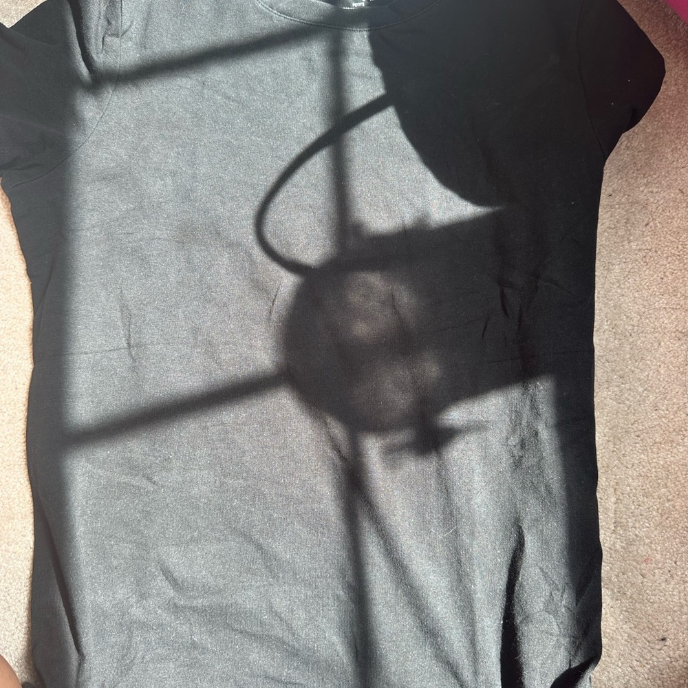 Lord & Taylor Black Petite T-Shirt